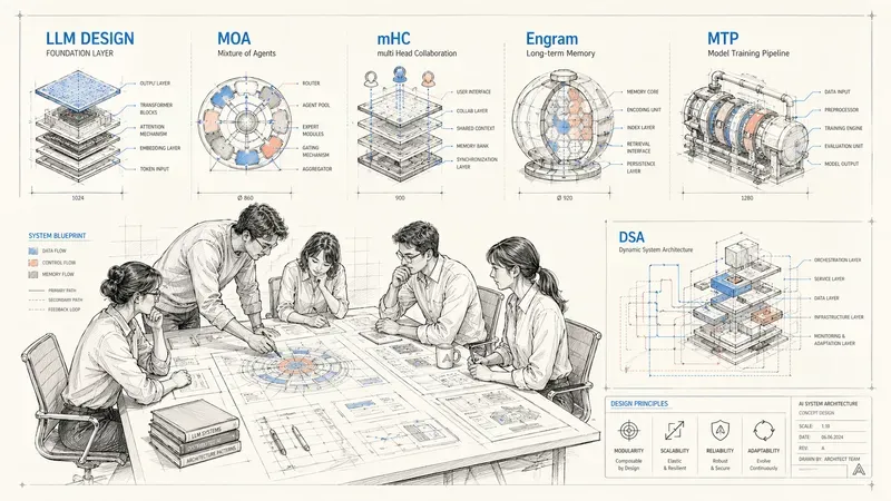 DeepSeek V4 : le labo qui dessine les plans des futurs LLM
