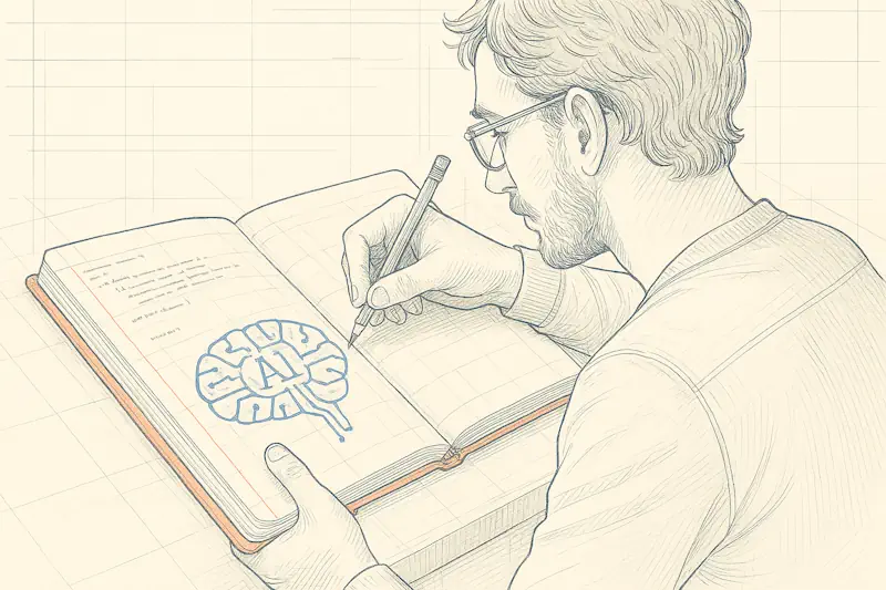 illustration développeur IA
